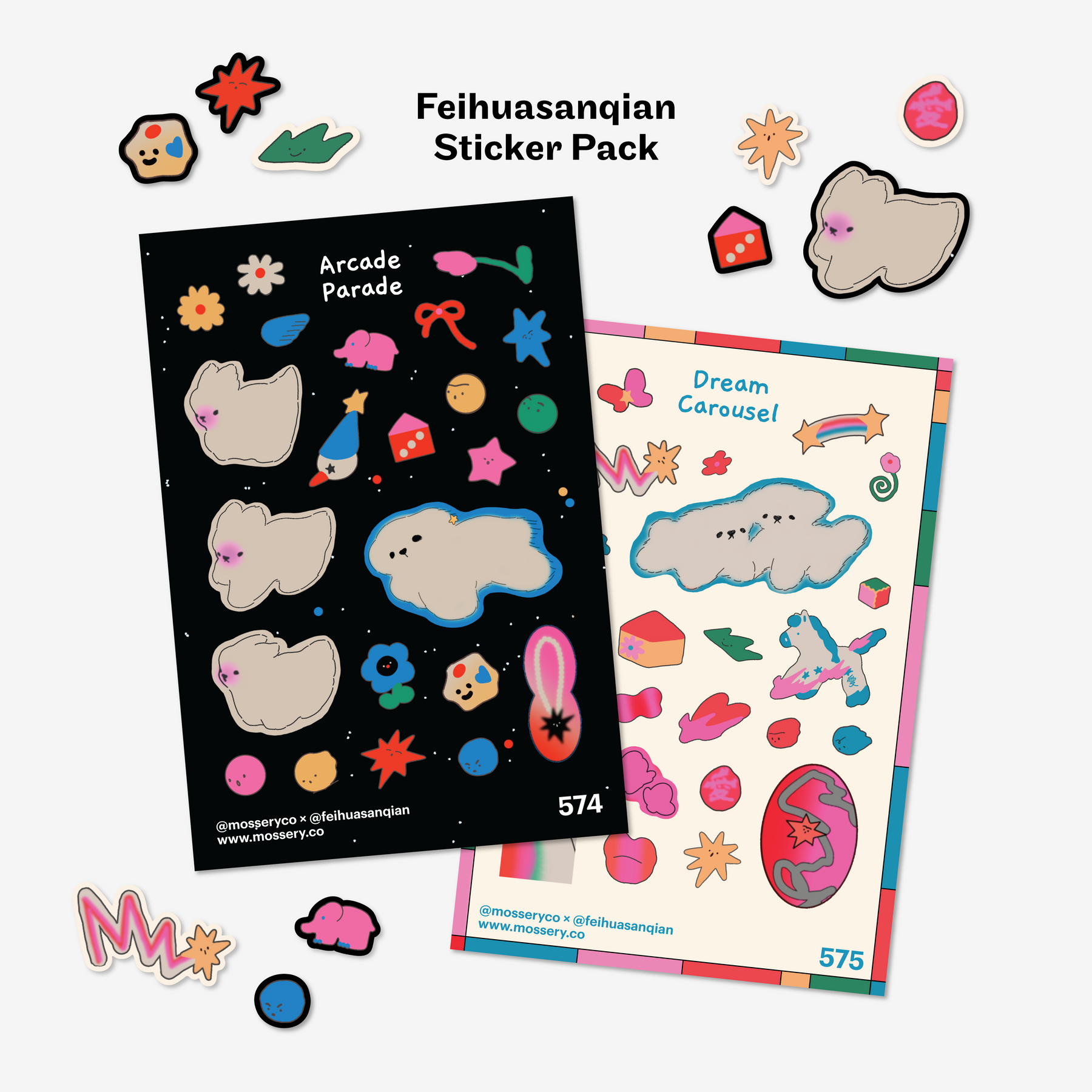 Artist Series Stickers: SanQian by @feihuasanqian