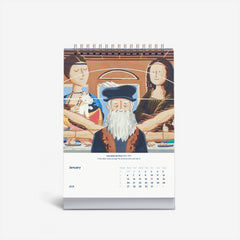 Timeless Icons 2025 Desk Calendar