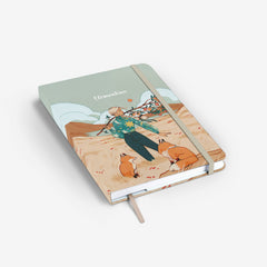 Autumn Foxes Threadbound Notebook