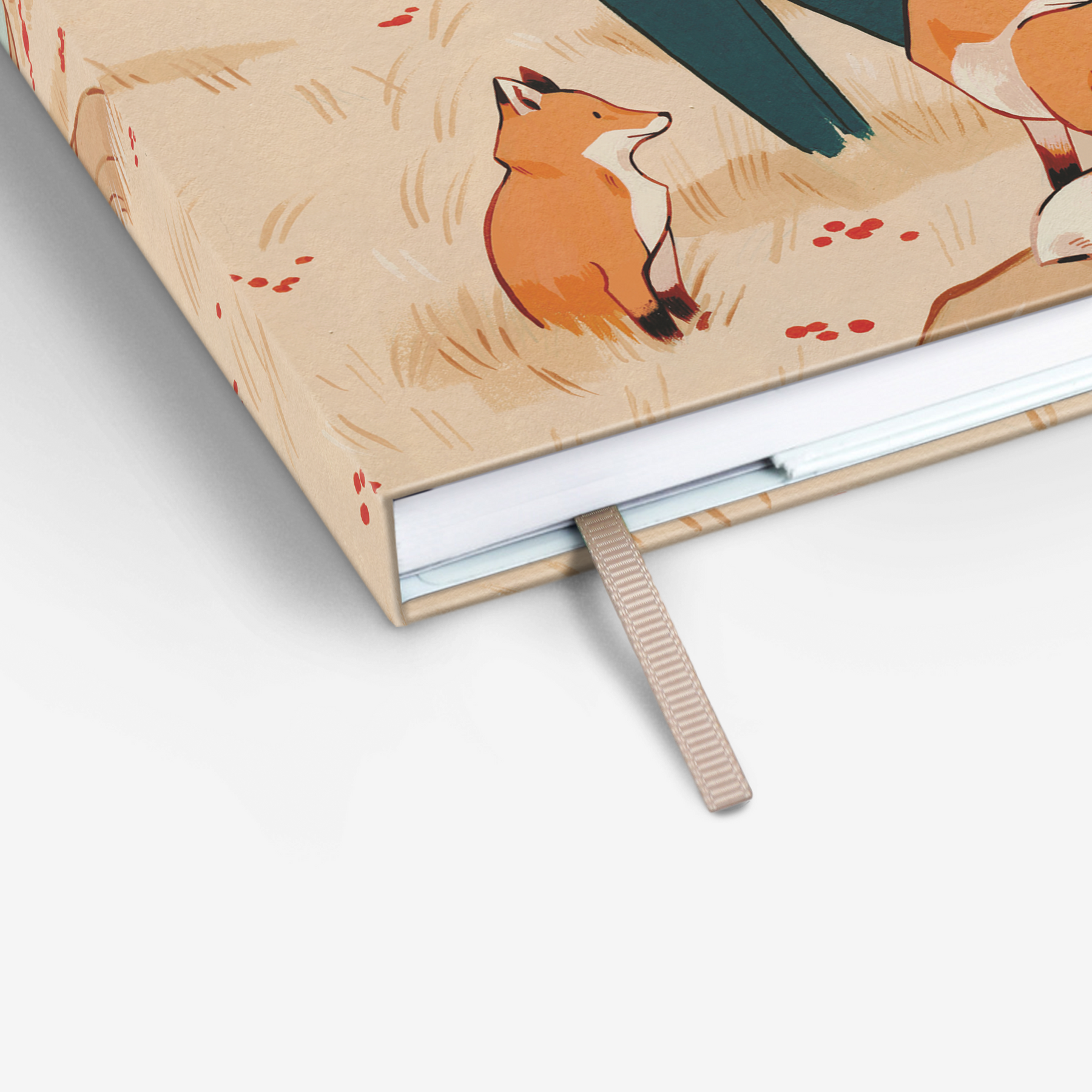 Autumn Foxes Threadbound Notebook