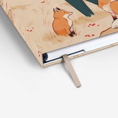 Autumn Foxes Wirebound Notebook