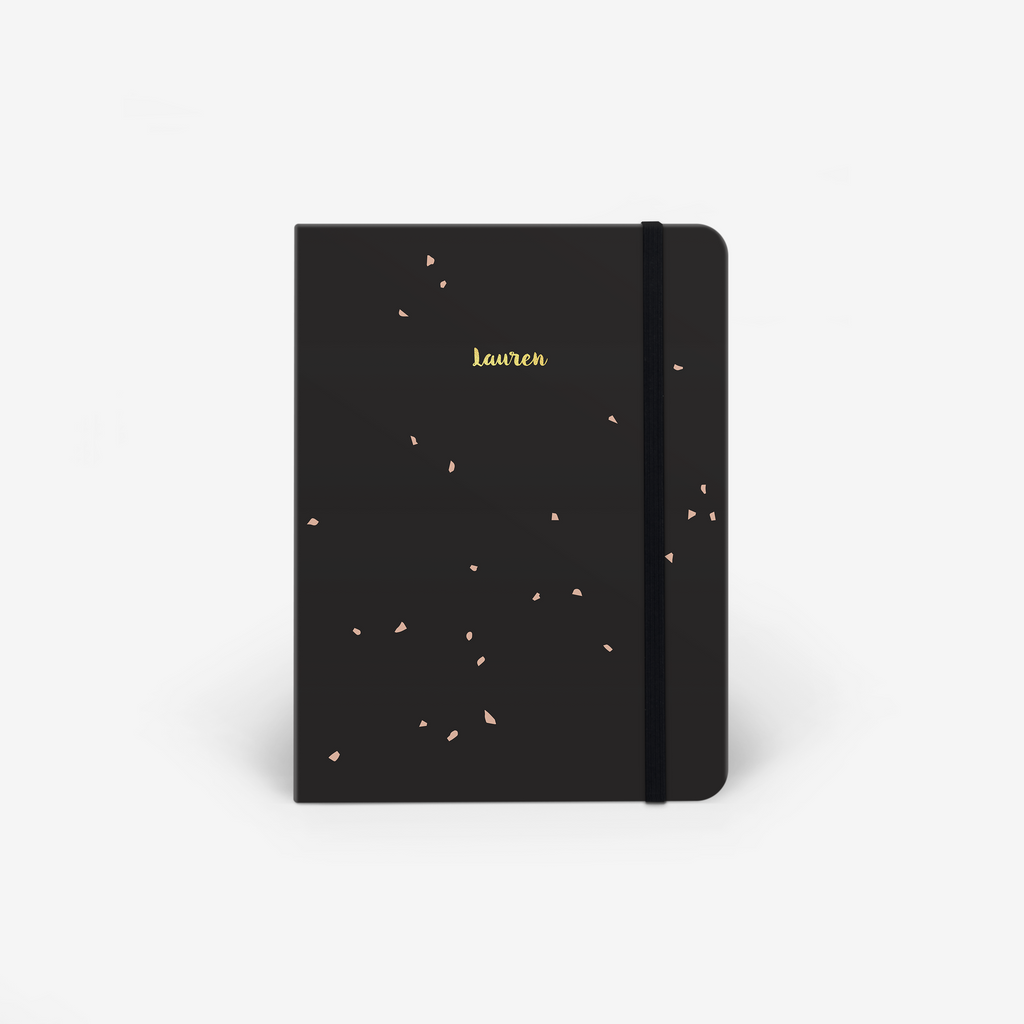 Black Speckle Wirebound Notebook