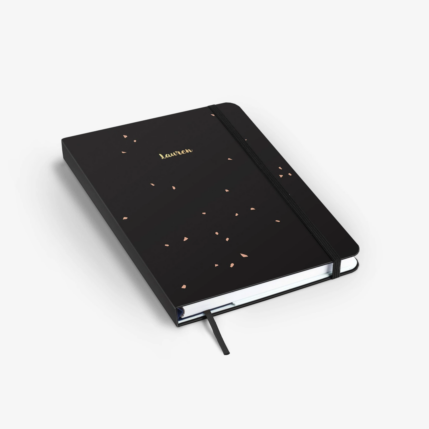 Black Speckle Wirebound Notebook