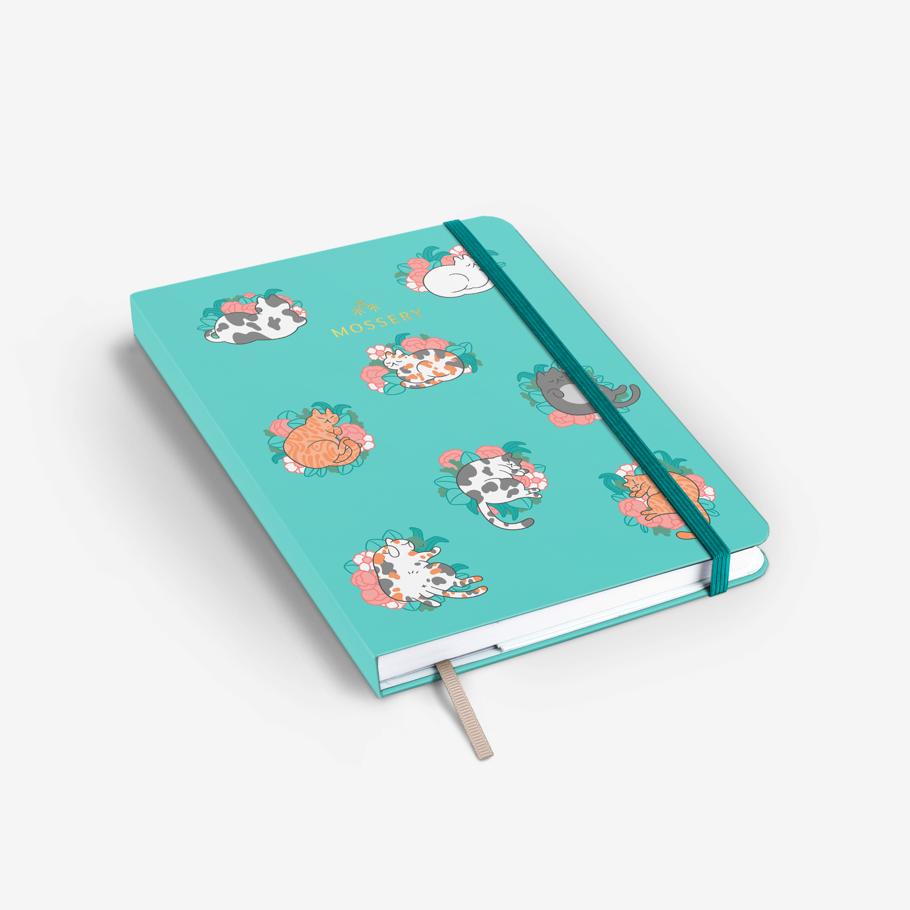 Blossom Cats Wirebound Notebook