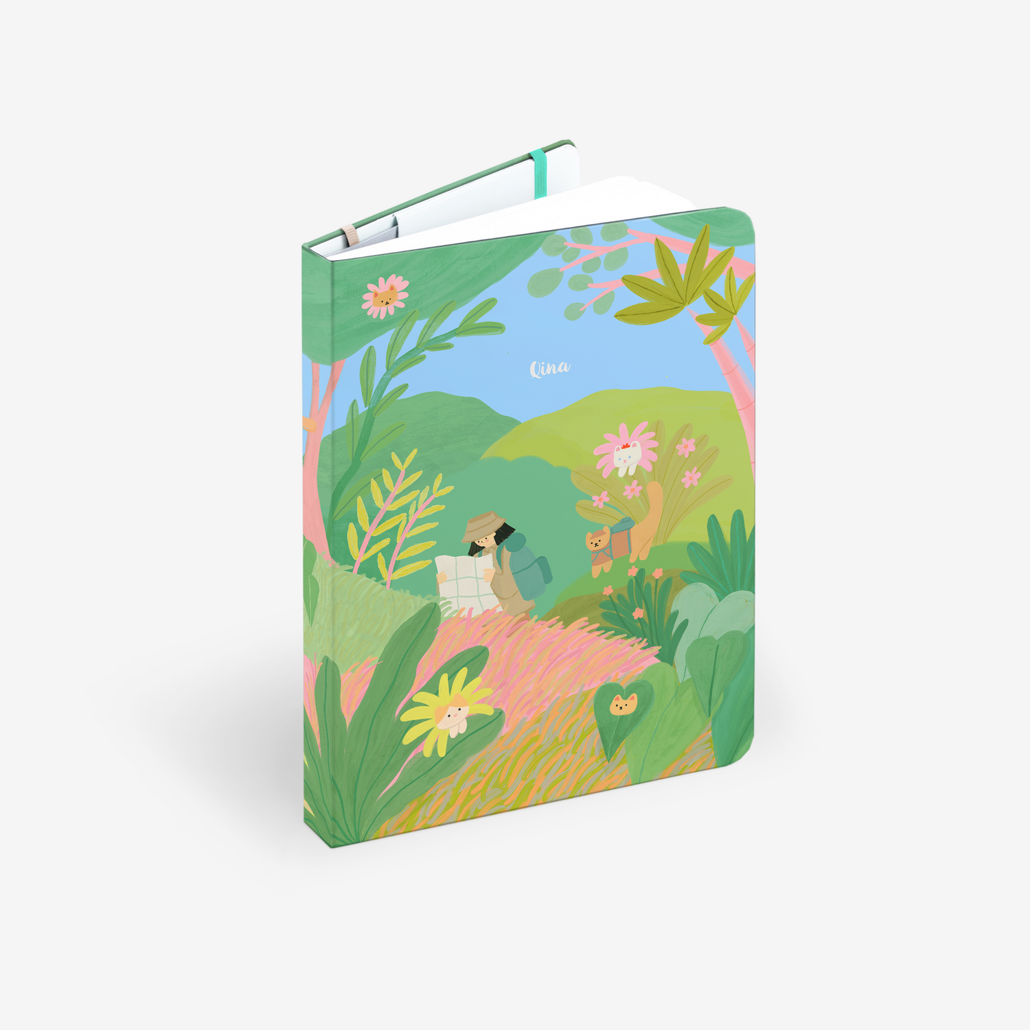 Cat Paradise Wirebound Notebook