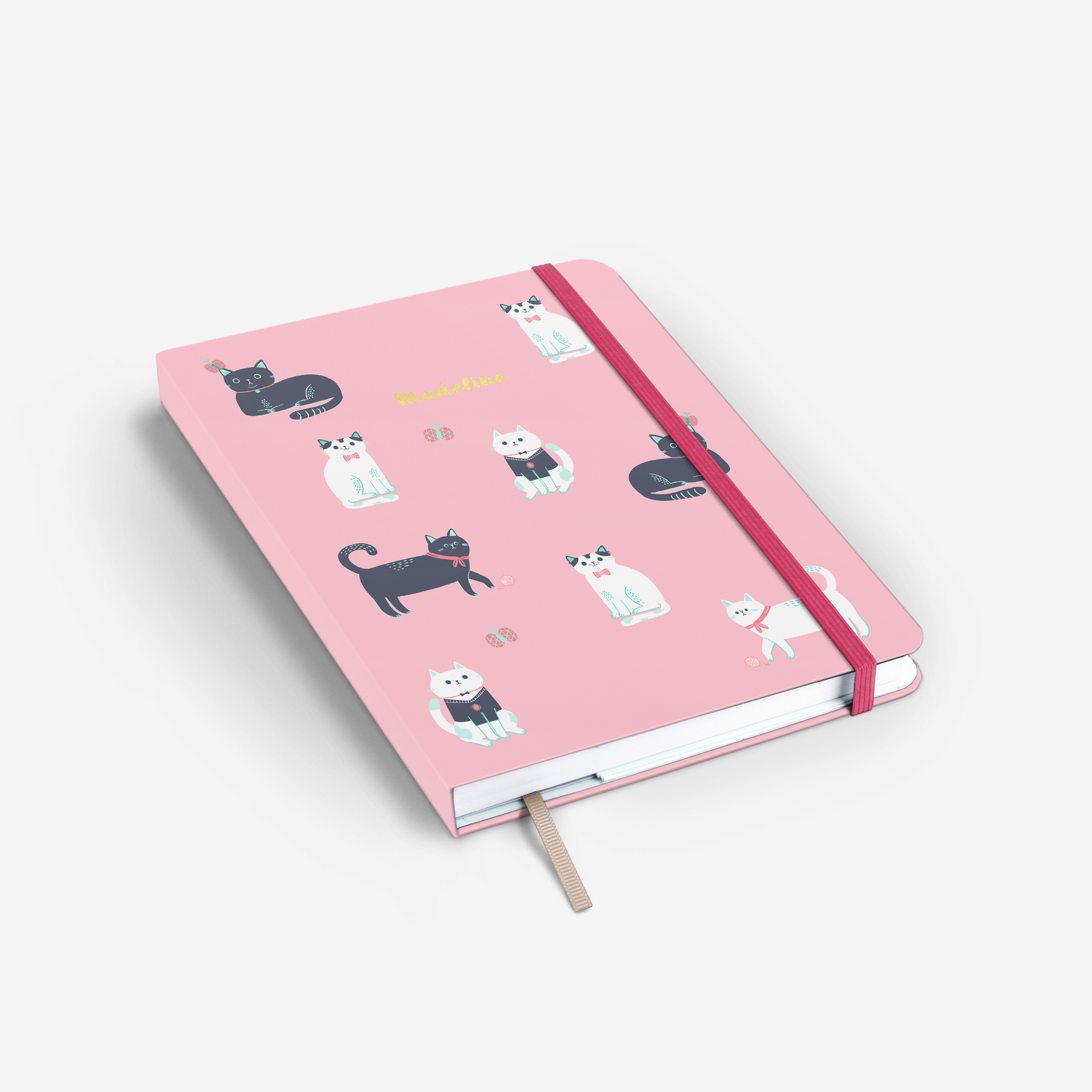 Cats Pink Wirebound Sketchbook
