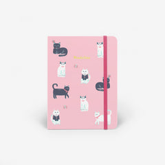 Cats Pink Threadbound Sketchbook