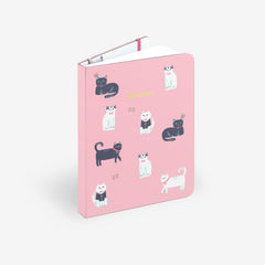 Cats Pink Threadbound Notebook