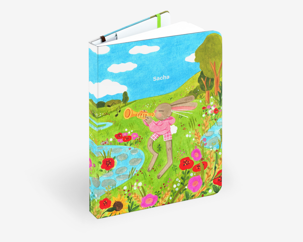 Clémence Guillemaud Art Kit notebook cover: Riverside Serenade design