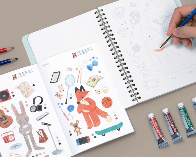 Clémence Guillemaud Watercolour Workbook and Guidebook
