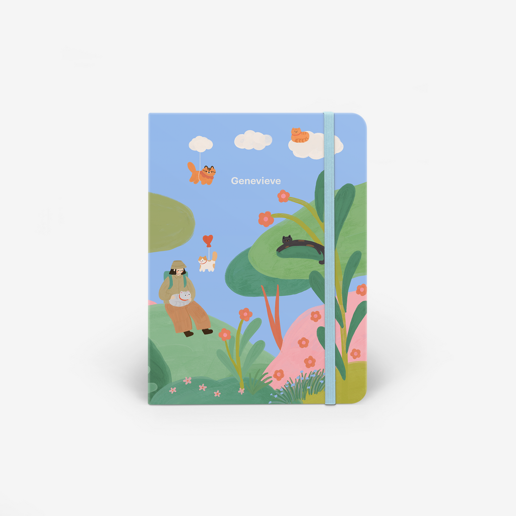 Cloud Cats Wirebound Notebook