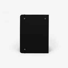 Plain Black Wirebound Notebook