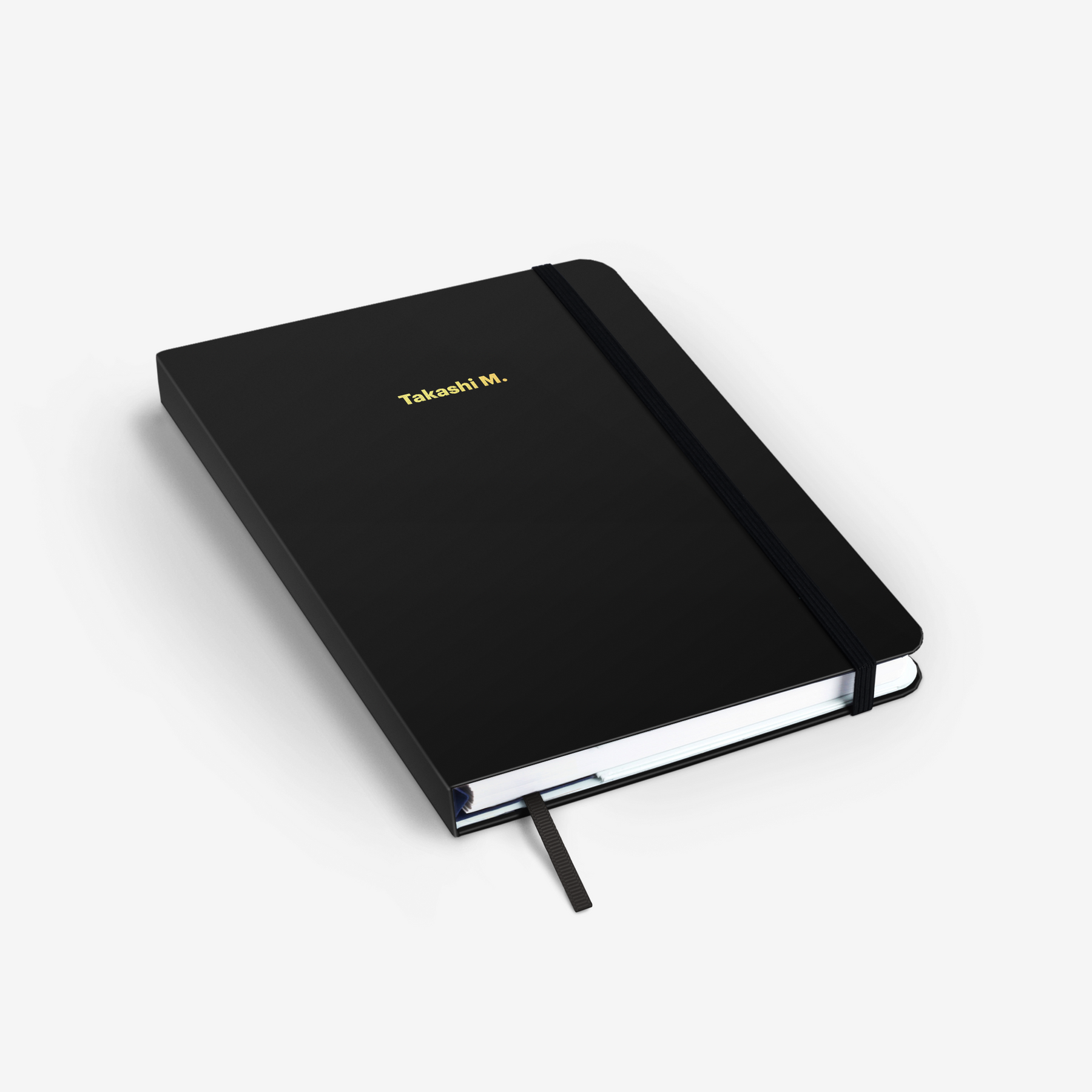 Plain Black Wirebound Notebook