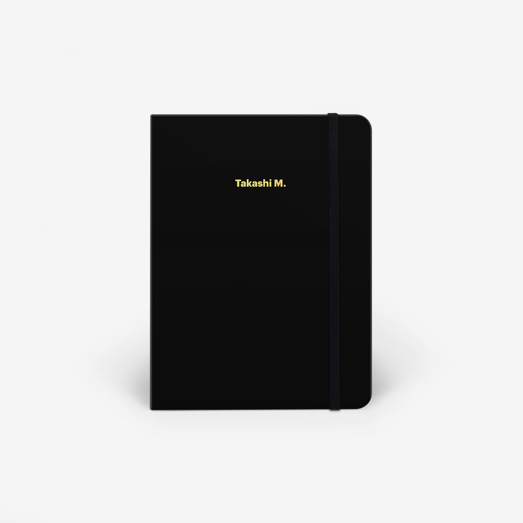 Plain Black Wirebound Notebook