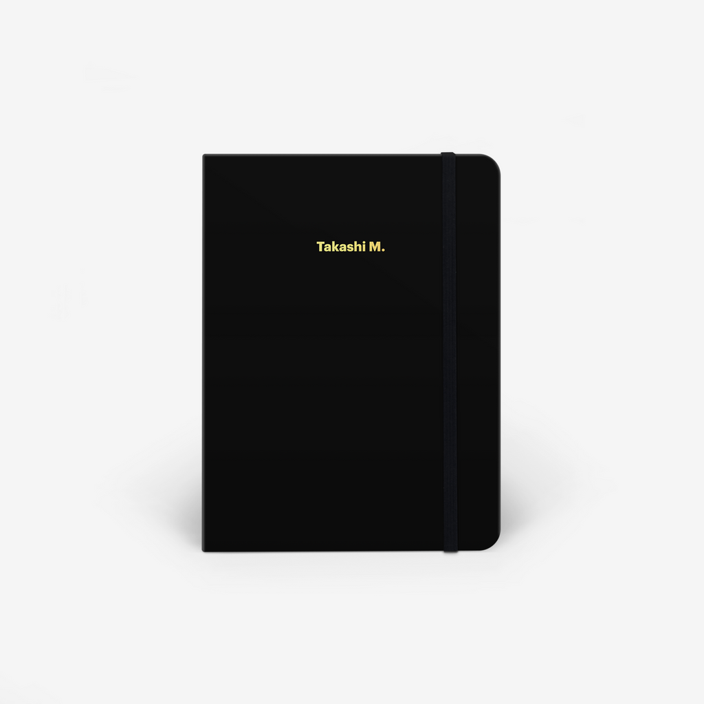 Plain Black Threadbound Notebook