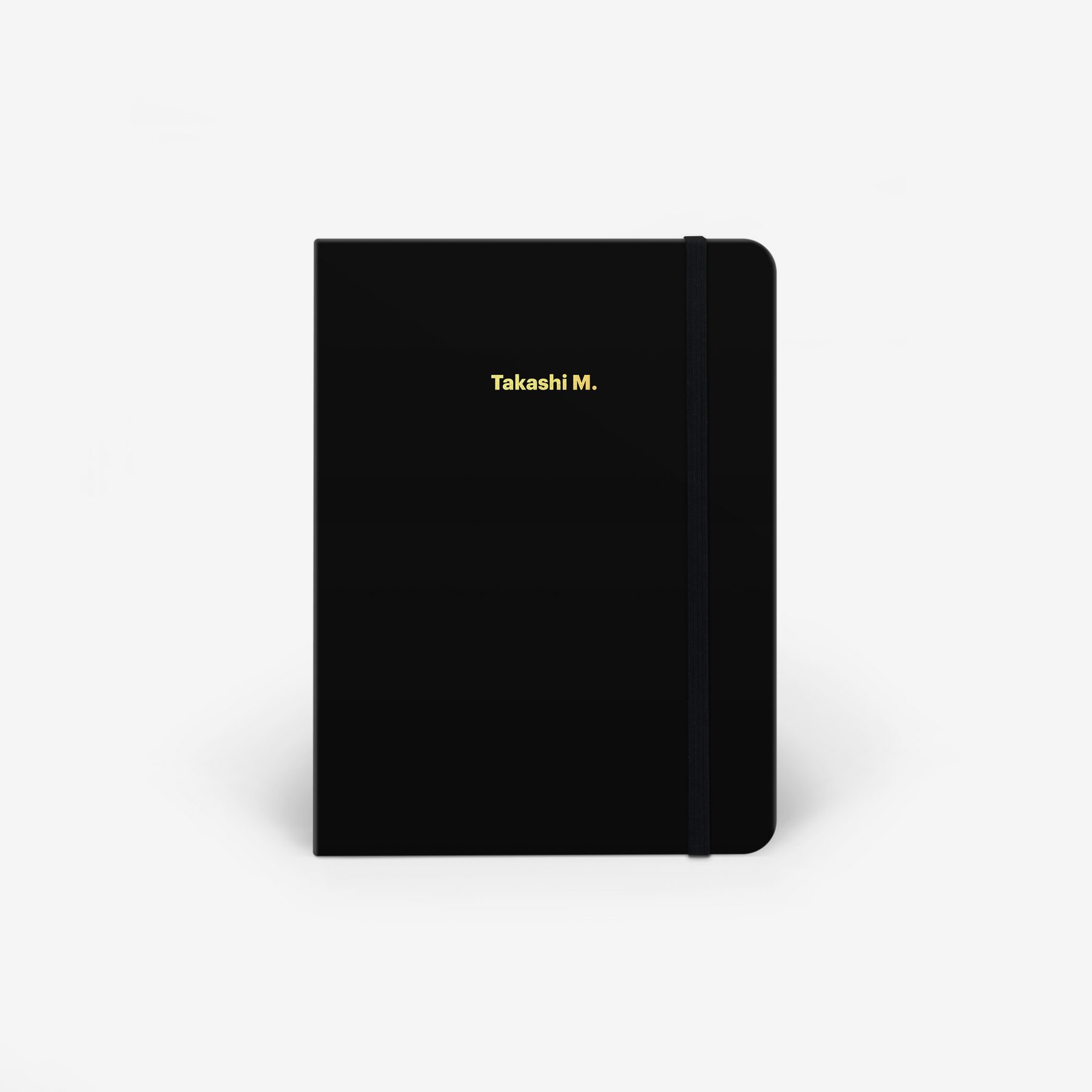 Plain Black Threadbound Notebook