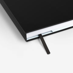 Plain Black Threadbound Notebook