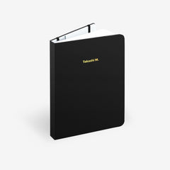 Plain Black Wirebound Notebook