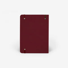 Plain Burgundy Wirebound Notebook