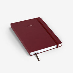 Plain Burgundy Threadbound Notebook