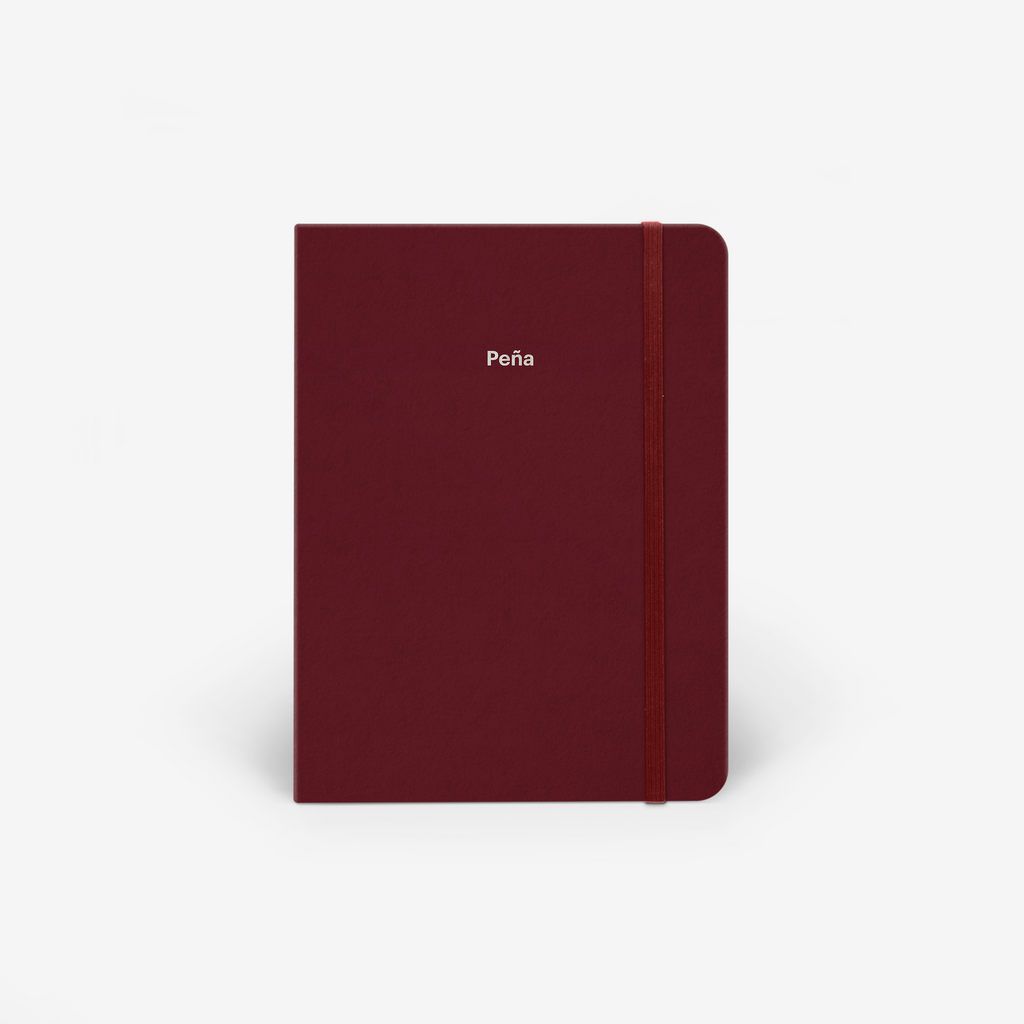 Plain Burgundy Threadbound Notebook