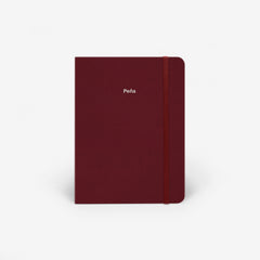 Plain Burgundy Wirebound Notebook