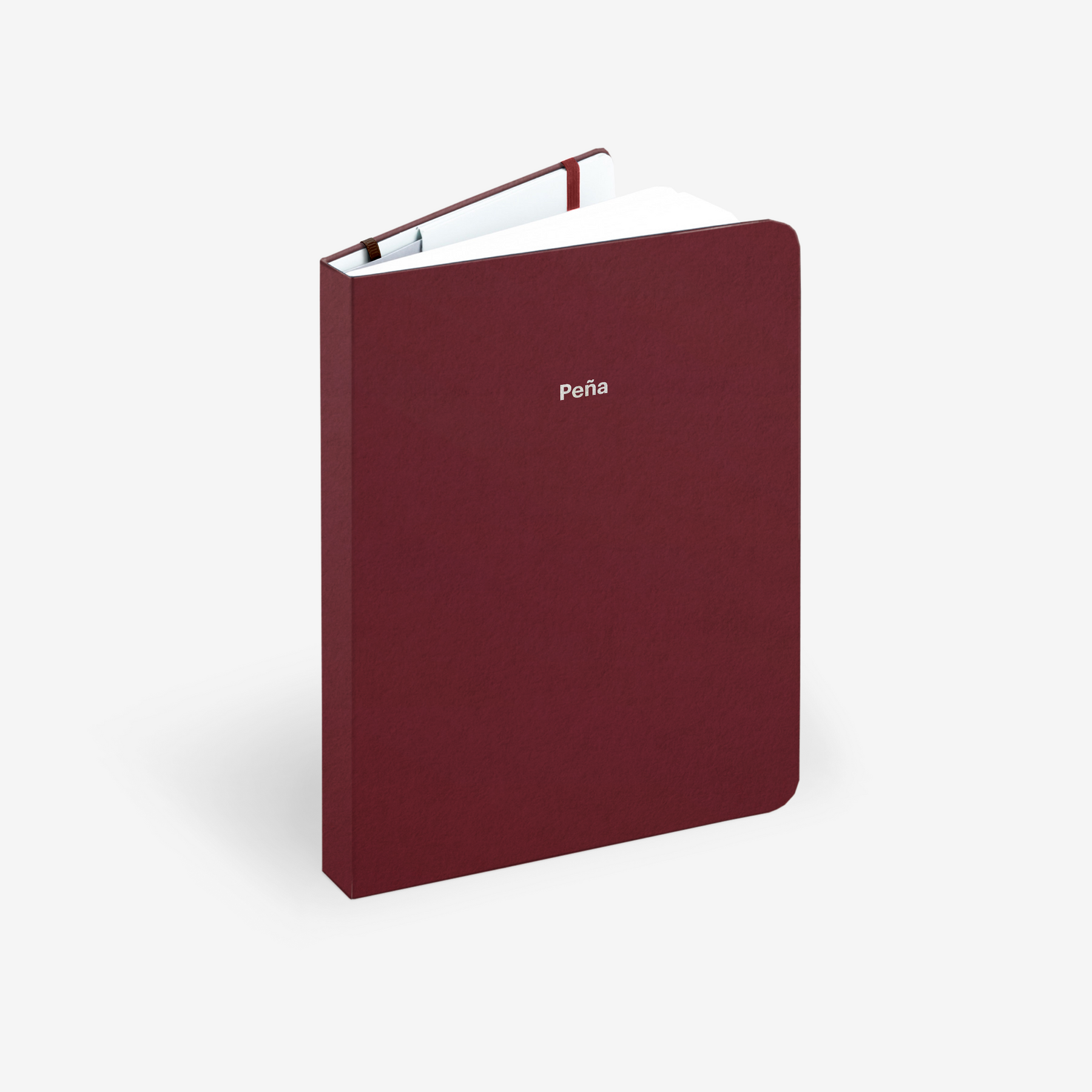 Plain Burgundy Wirebound Notebook