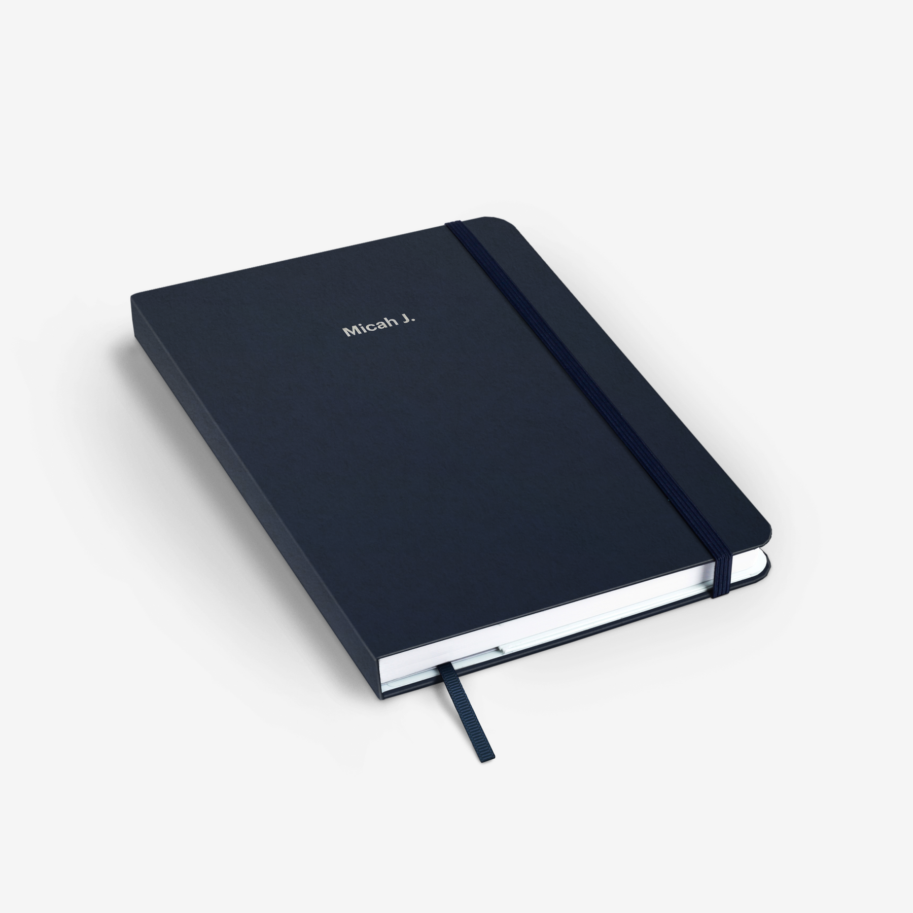 Plain Navy Threadbound Notebook