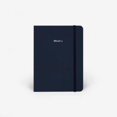 Plain Navy Wirebound Notebook