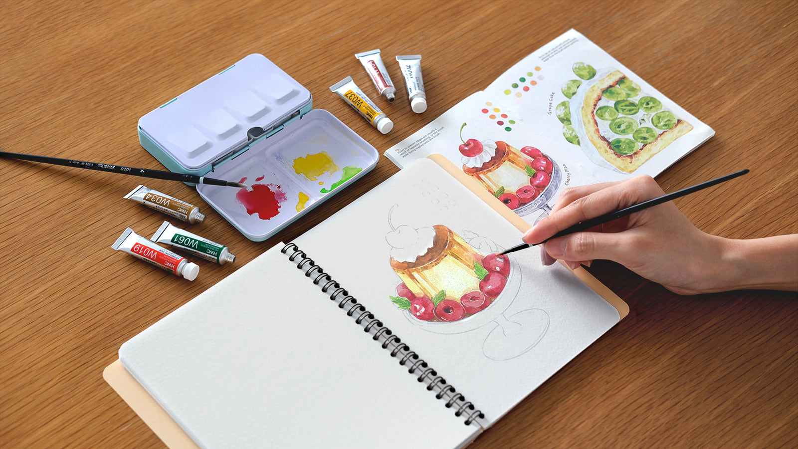 Plate to Paper Watercolour Art Kit: First Edition | Mossery