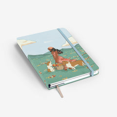 Spring Collies Wirebound Notebook