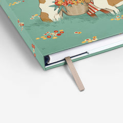 Spring Collies Wirebound Notebook