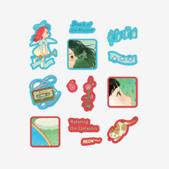 Watering the Eyelashes Sticker