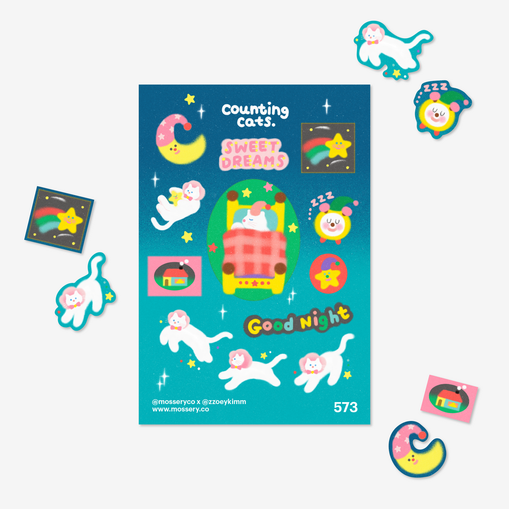 Counting Cats Sticker
