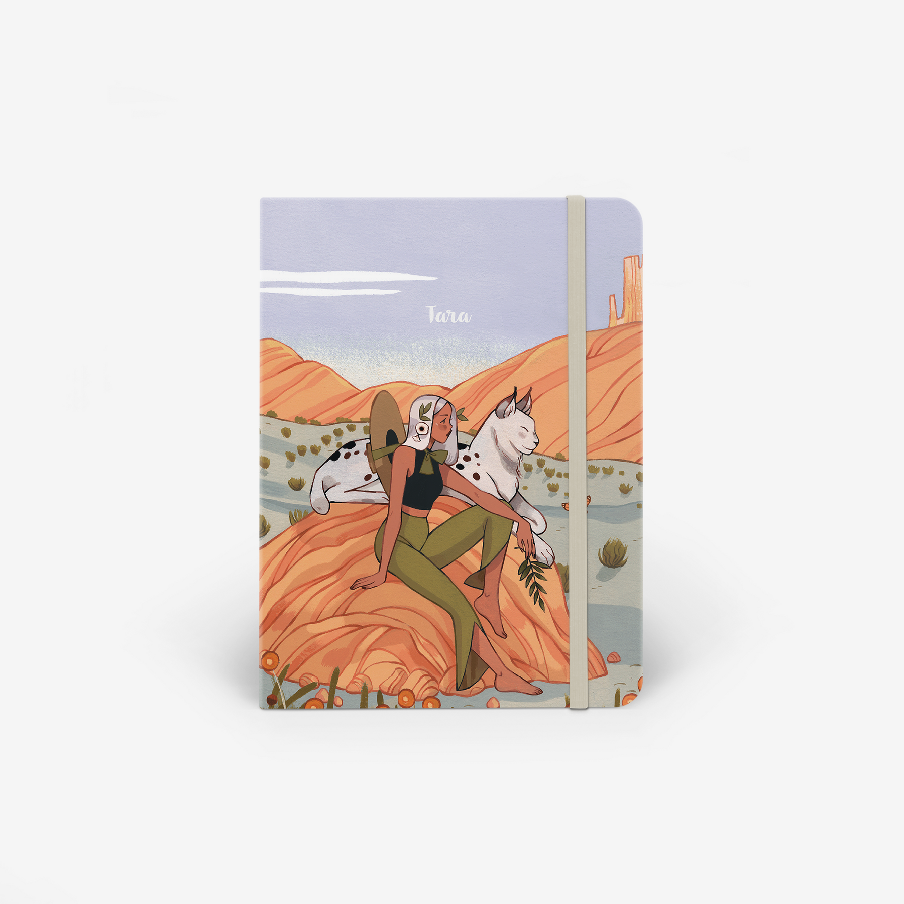 Summer Lynx Light Threadbound Notebook by @sibylline_m