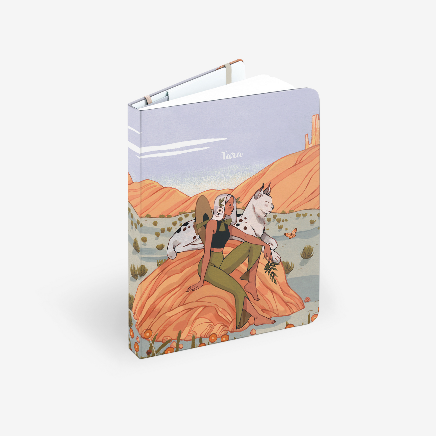 Summer Lynx Light Threadbound Notebook