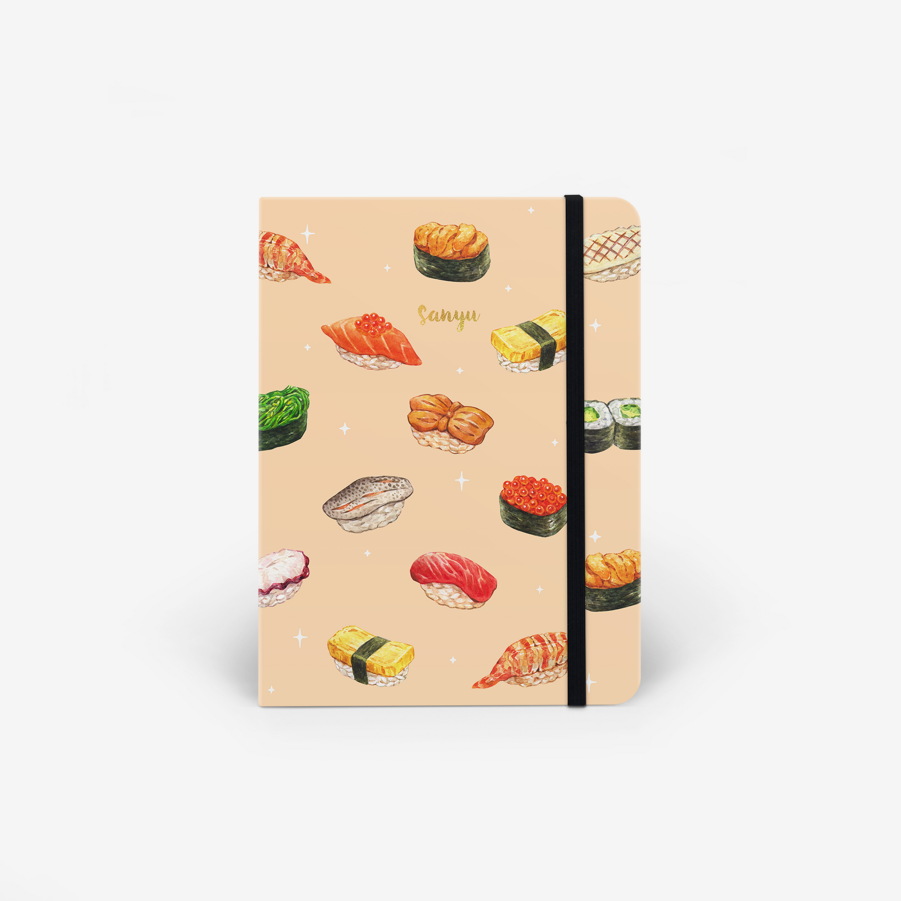 Sushi Galore Wirebound Notebook by @plate.to.paper