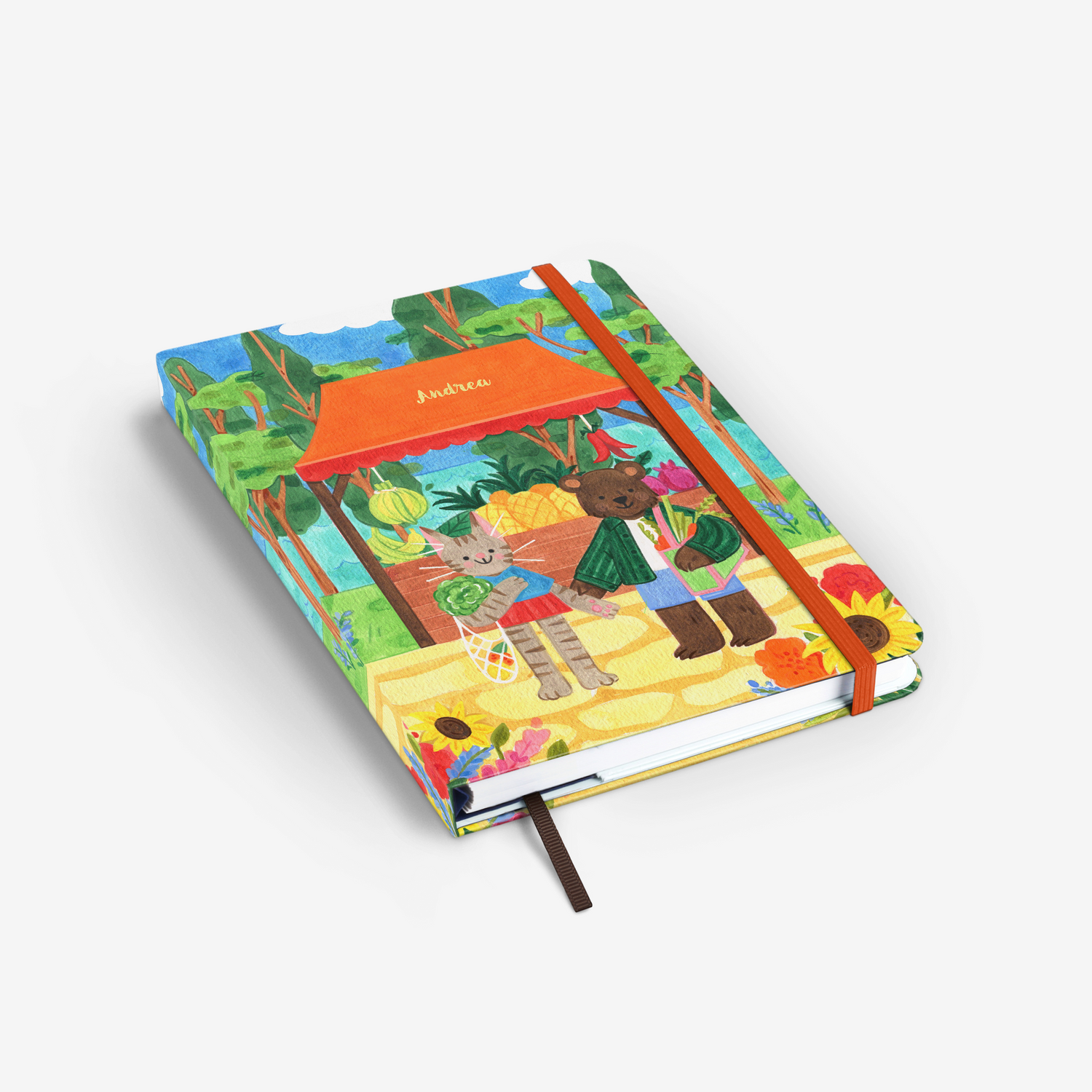 Village Market Wirebound Notebook