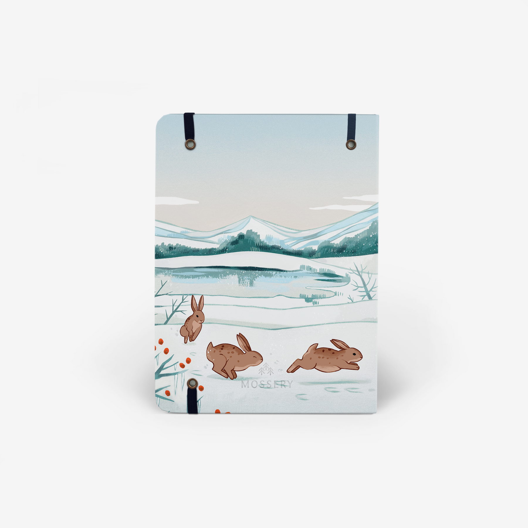 Winter Hares Threadbound Notebook