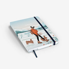 Winter Hares Threadbound Notebook