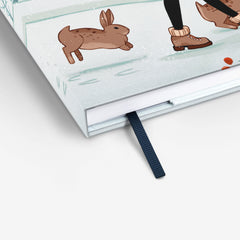Winter Hares Threadbound Notebook