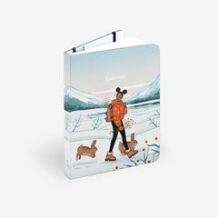 Winter Hares Wirebound Notebook