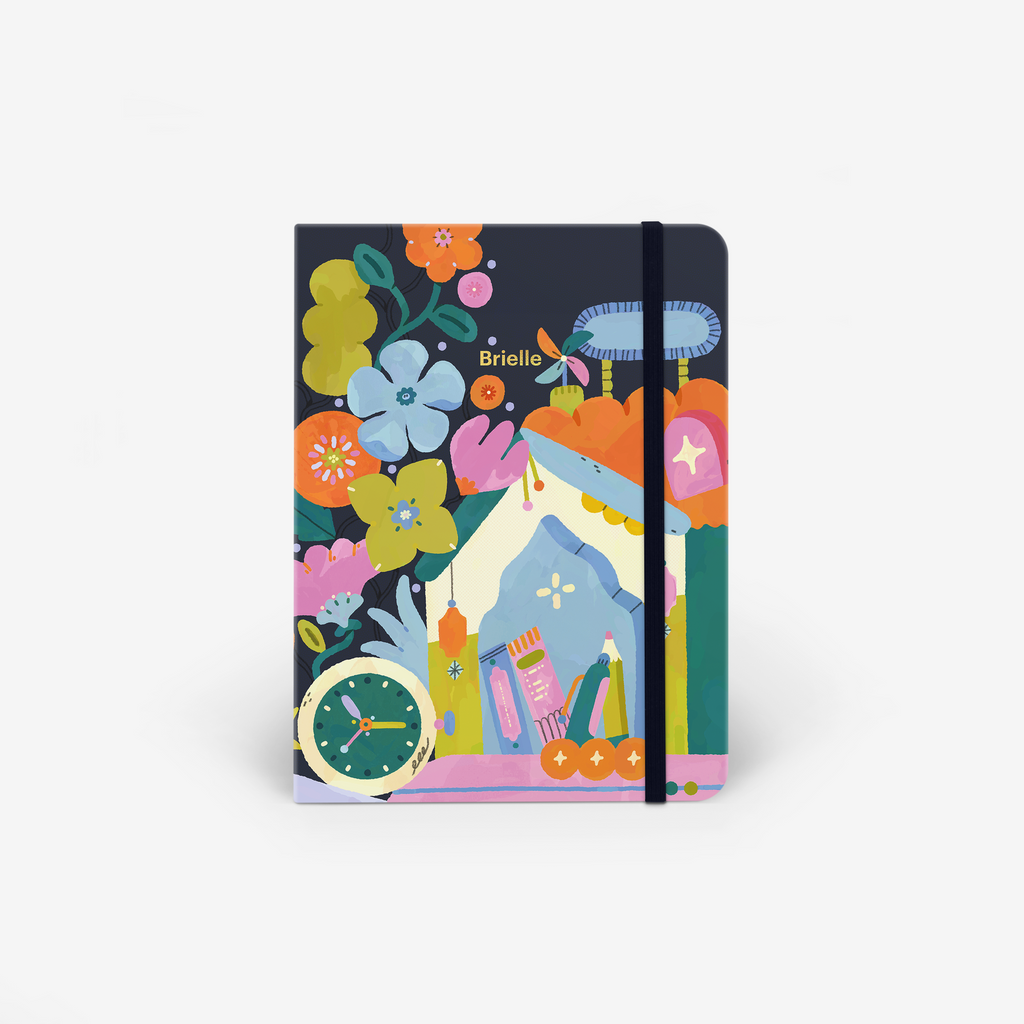 Zestful Night Wirebound Notebook