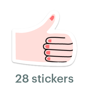 Mossery Stickers: Thumbs Up (STC-003)