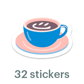 Mossery Stickers: Coffee (STC-004)