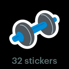 Mossery Stickers: Dumbbell (STC-005)
