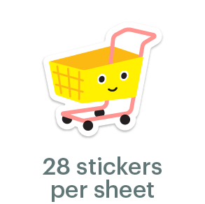 Mossery Stickers: Shopping Cart (STC-014)