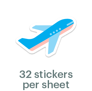 Mossery Stickers: Aeroplane (STC-015)