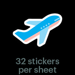 Mossery Stickers: Aeroplane (STC-015)