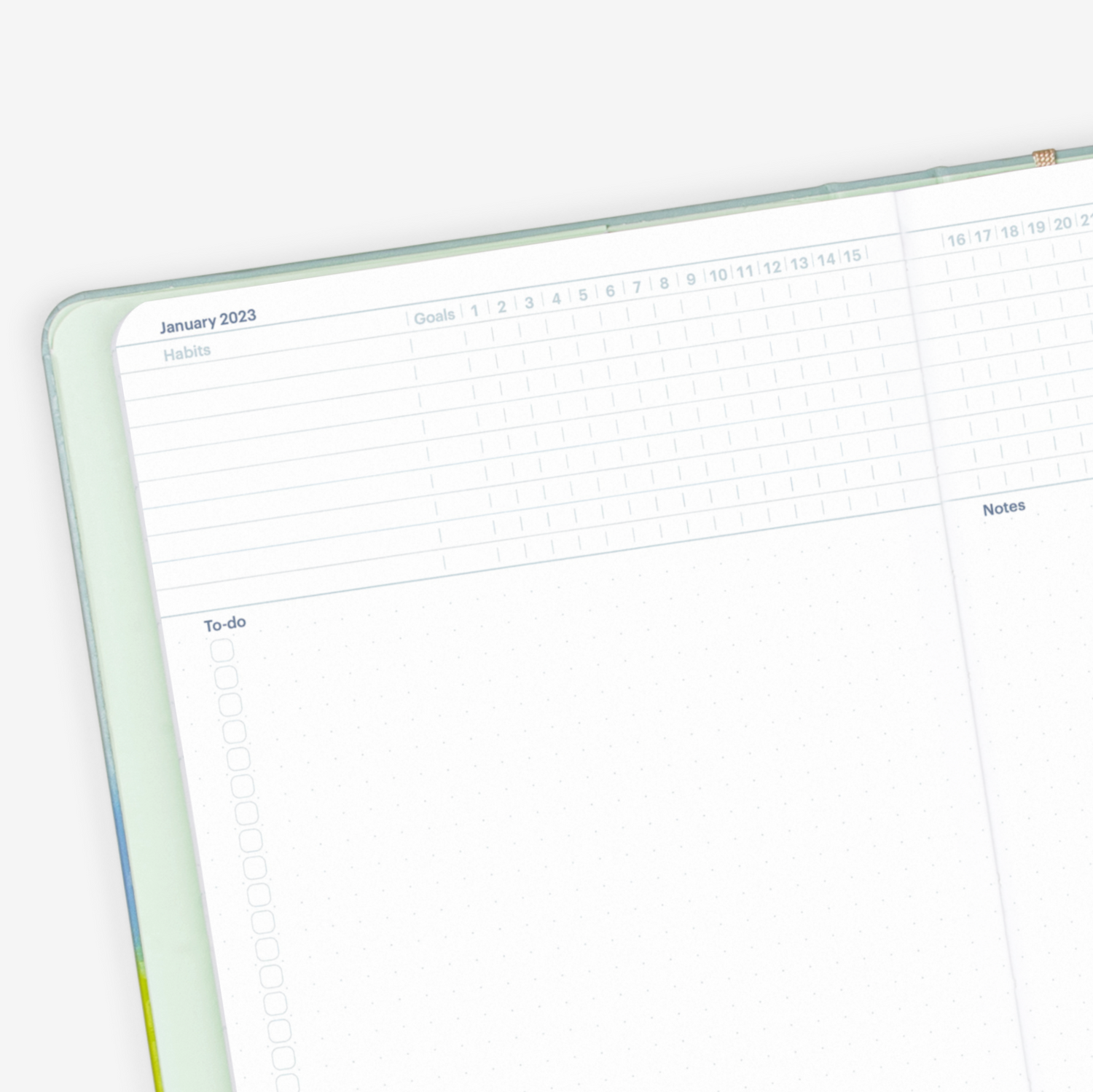 2023 Vertical Half-Year Planner Refill (July-December)